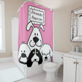 Gepersonaliseerd Hondenliefhebber Douchegordijn (In situ)