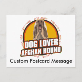 Gepersonaliseerd Hondenliefhebber Hondenras Afghaa Briefkaart
