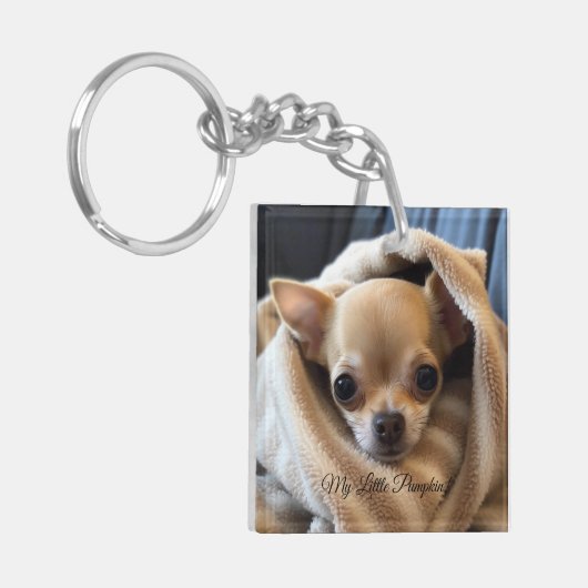 Gepersonaliseerd Hondenliefhebbers Sleutelhanger (Voorkant Links)