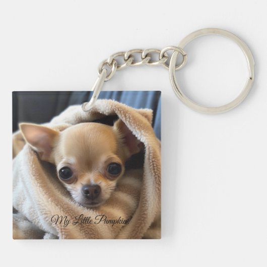 Gepersonaliseerd Hondenliefhebbers Sleutelhanger (Achterkant)