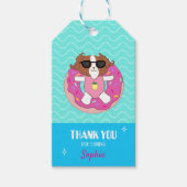 Gepersonaliseerd hondenzwembad Party Dank u Labels Cadeaulabel (Voorkant)