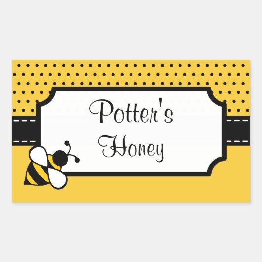 Gepersonaliseerd Honey Bee Stickers (Voorkant)
