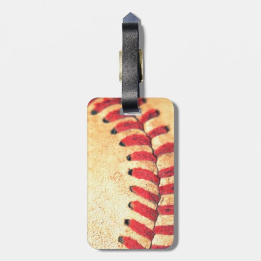 Gepersonaliseerd  honkbal bagagelabel (Achterkant verticaal)