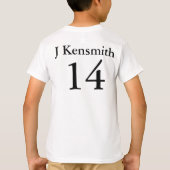 Gepersonaliseerd honkbal Champions League ontwerp  T-shirt (Achterkant)