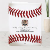 Gepersonaliseerd, Honkbal Coach Kaart, Kaart (Achterkant)