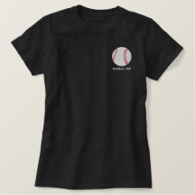 Gepersonaliseerd honkbal geborduurd Shirt