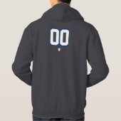 Gepersonaliseerd # honkbal hoodie (Achterkant)