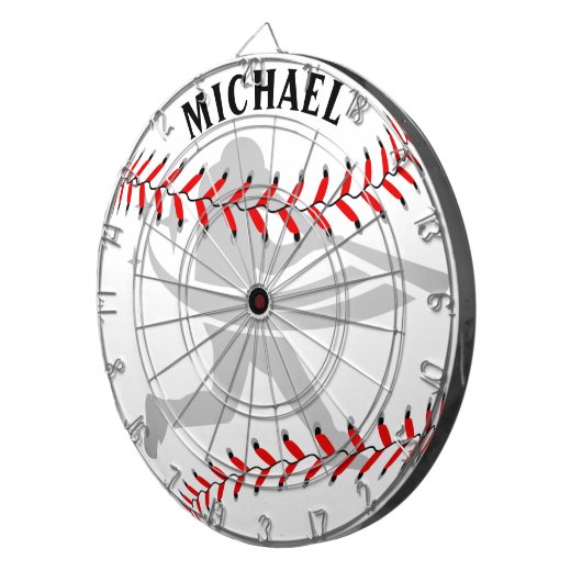 Gepersonaliseerd honkbal kant dartboard dartbord (Voorkant Rechts)