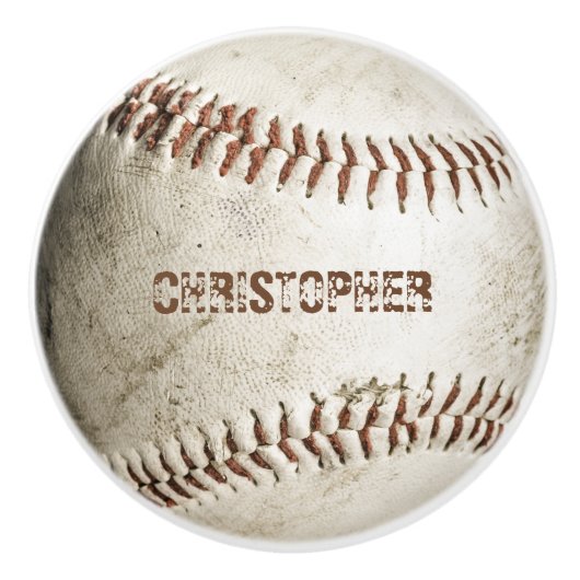 Gepersonaliseerd  honkbal keramische knop (Voorkant)