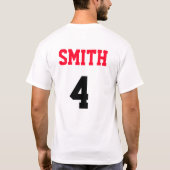 Gepersonaliseerd honkbal opa ontwerp t-shirt (Achterkant)