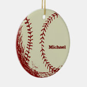 Gepersonaliseerd  honkbal Ornament (Rechts)