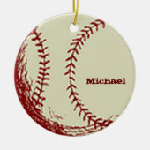 Gepersonaliseerd  honkbal Ornament (Voorkant)
