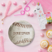 Gepersonaliseerd  honkbal papieren bordje (Feest)