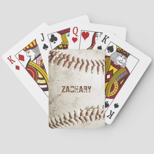 Gepersonaliseerd  honkbal pokerkaarten (Achterkant)