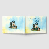 Gepersonaliseerd honkbal thema Baby shower Gastenboek (Volledig)