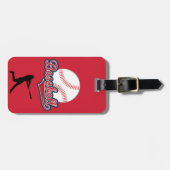 Gepersonaliseerd honkbal thema Bagagelabel (Voorkant horizontaal)