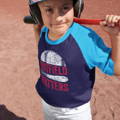 Gepersonaliseerd honkbal voor jongens met kinderna t-shirt