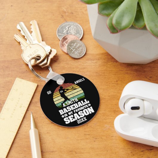 Gepersonaliseerd honkbalcadeaus voor jongens en me sleutelhanger (Bureau)