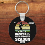 Gepersonaliseerd honkbalcadeaus voor jongens en me sleutelhanger (Voorkant)