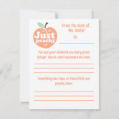 Gepersonaliseerd hoofdbezoek positieve feedback kl bedankkaart (Achterkant)