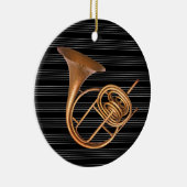 Gepersonaliseerd  hoorn muziekinstrument keramisch ornament (Rechts)