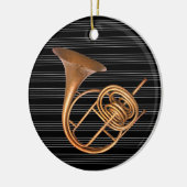 Gepersonaliseerd  hoorn muziekinstrument keramisch ornament (Links)