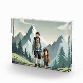 Gepersonaliseerd horizontaal fotoblok – Afbeelding (Rechts)