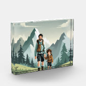 Gepersonaliseerd horizontaal fotoblok – Afbeelding (Links)