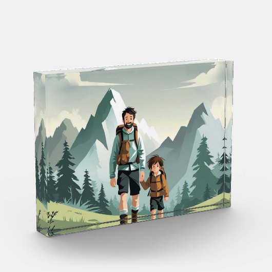 Gepersonaliseerd horizontaal fotoblok – Afbeelding (Links)