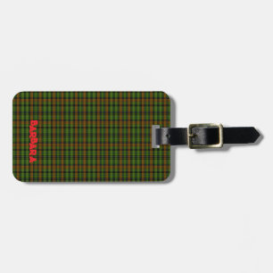 Gepersonaliseerd horloge Tartan Plaid Classic Blue Bagagelabel