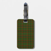 Gepersonaliseerd horloge Tartan Plaid Classic Blue Bagagelabel (Achterkant verticaal)