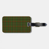 Gepersonaliseerd horloge Tartan Plaid Classic Blue Bagagelabel (Achterkant horizontaal)