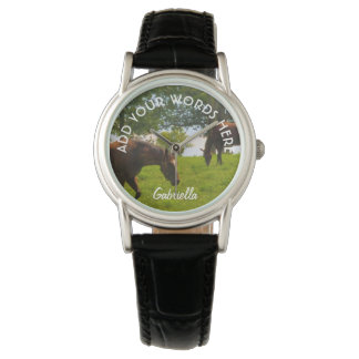 Gepersonaliseerd Horse Watch Horloge