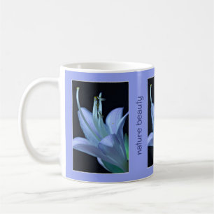 Gepersonaliseerd Hosta  Lavendel Blauw Bloem Foto Koffiemok