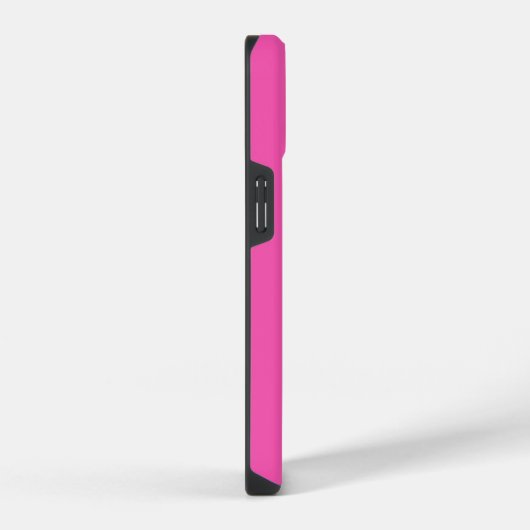 Gepersonaliseerd Hot Pink Monogram iPhone Hoesje (Rechterkant)