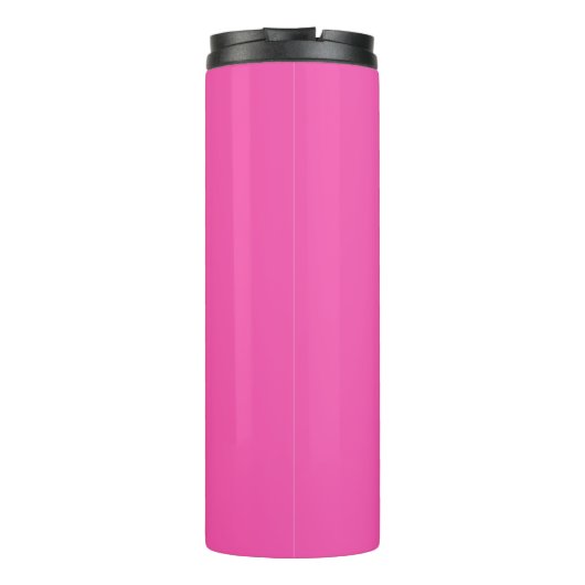 Gepersonaliseerd Hot Pink Monogram Thermosbeker (Achterkant)
