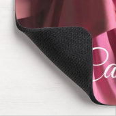 Gepersonaliseerd Hot Pink Ruffles Pattern Muismat (Hoek)