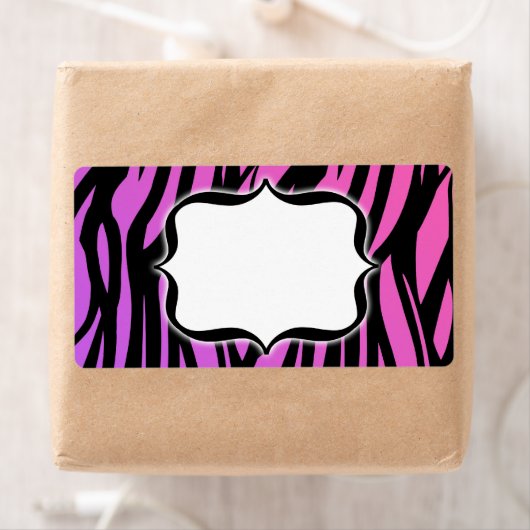 Gepersonaliseerd Hot Zebra Blank Label (Insitu)