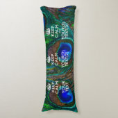 Gepersonaliseerd HOUD KALM EN Jouw tekst voor Peac Lichaamskussen (Voorkant Verticaal)