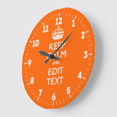 Gepersonaliseerd houd Kalm hebben Jouw tekst op Grote Klok (Hoek)