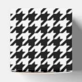 GEPERSONALISEERD HOUNDSTOOTH FLEUR DE LIS BEDANKDOOSJES (Bovenkant)
