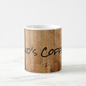 Gepersonaliseerd hout Rustic Country Brown Black P Koffiemok (Center)