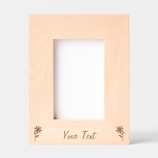 Gepersonaliseerd houten Lijst voor haar Gegraveerde Lijstjes (Voorkant)