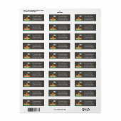 Gepersonaliseerd huis retour adres label (Full Sheet)