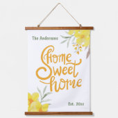 Gepersonaliseerd huis Sweet Home Mooie Decor Muur Hangend Wandkleed (Voorkant)