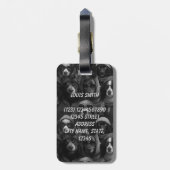 "Gepersonaliseerd huisdier eigenaar Bagagelabel -  (Achterkant verticaal)