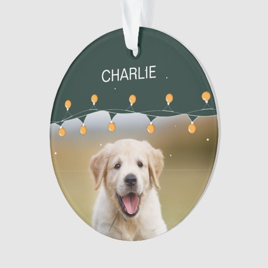 Gepersonaliseerd huisdier met behulp van Pet's Chr Ornament (voorkant)