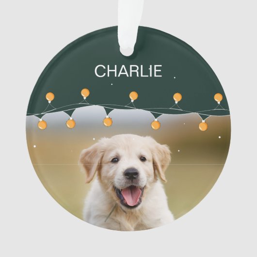 Gepersonaliseerd huisdier met behulp van Pet's Chr Ornament (voorkant)