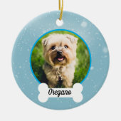 Gepersonaliseerd Huisdier Ornament voor Honden (Voorkant)