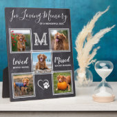 Gepersonaliseerd huisdier verlies 5 foto hond gede fotoplaat (Zijkant)